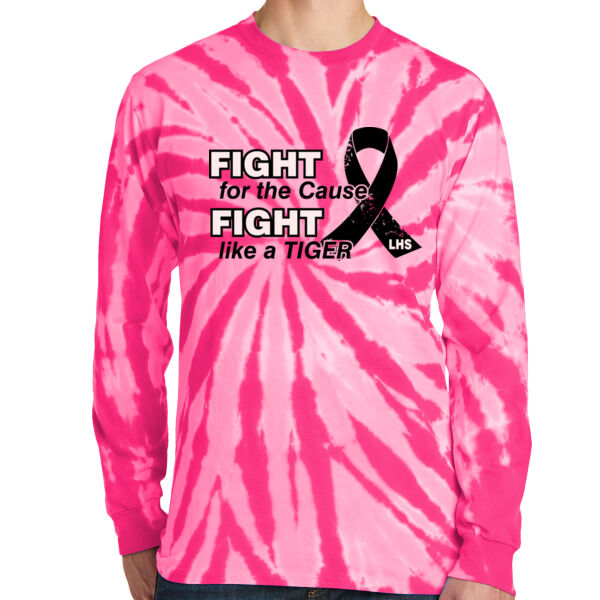 Fight Like A Tiger  - Tie Dye Long Sleeve Tee Thumbnail